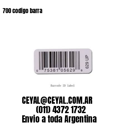 700 codigo barra
