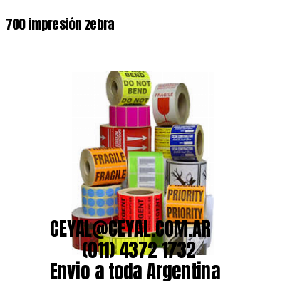 700 impresión zebra