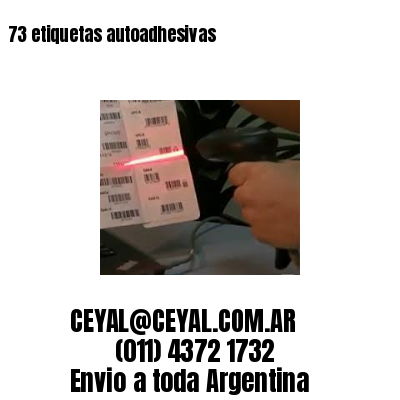 73 etiquetas autoadhesivas