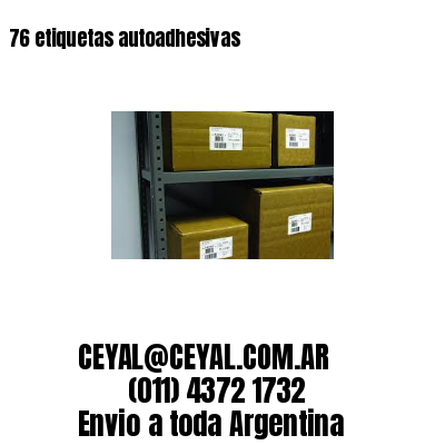 76 etiquetas autoadhesivas