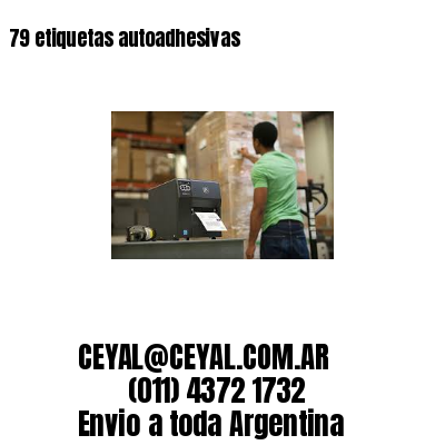 79 etiquetas autoadhesivas