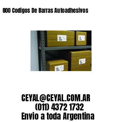 800 Codigos De Barras Autoadhesivos