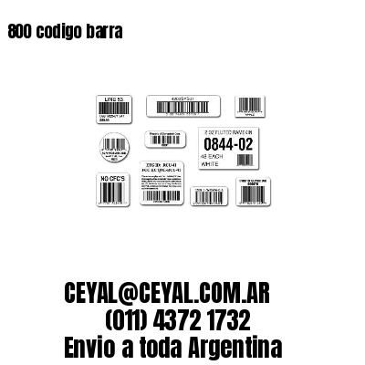 800 codigo barra