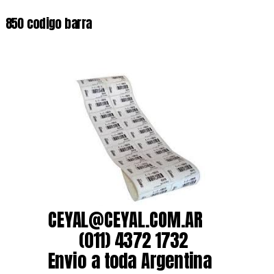 850 codigo barra