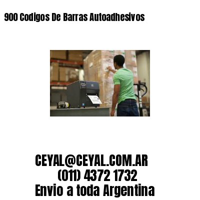 900 Codigos De Barras Autoadhesivos