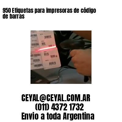 950 Etiquetas para impresoras de código de barras