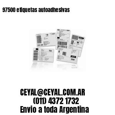 97500 etiquetas autoadhesivas