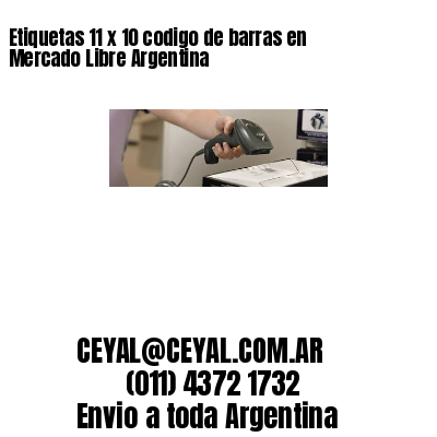 Etiquetas 11 x 10 codigo de barras en Mercado Libre Argentina