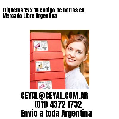 Etiquetas 15 x 18 codigo de barras en Mercado Libre Argentina