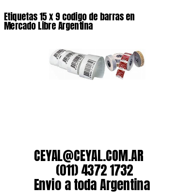 Etiquetas 15 x 9 codigo de barras en Mercado Libre Argentina