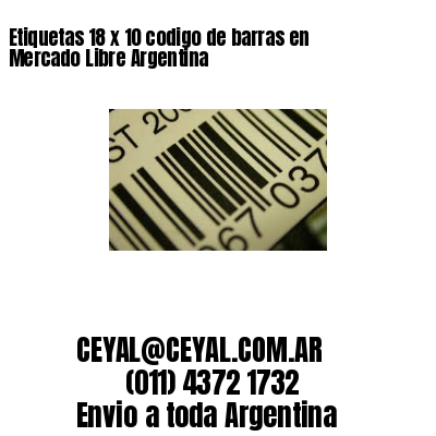 Etiquetas 18 x 10 codigo de barras en Mercado Libre Argentina