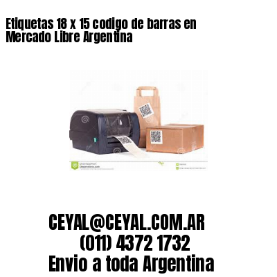 Etiquetas 18 x 15 codigo de barras en Mercado Libre Argentina
