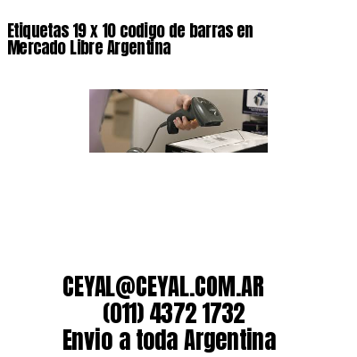 Etiquetas 19 x 10 codigo de barras en Mercado Libre Argentina