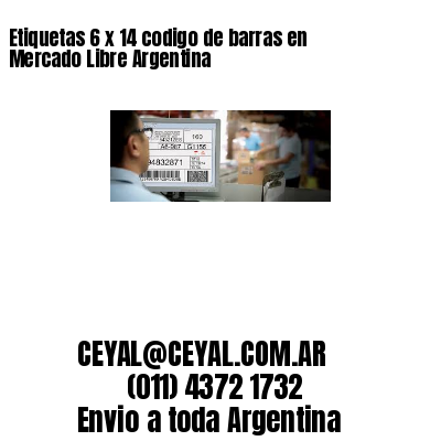 Etiquetas 6 x 14 codigo de barras en Mercado Libre Argentina