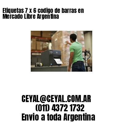 Etiquetas 7 x 6 codigo de barras en Mercado Libre Argentina