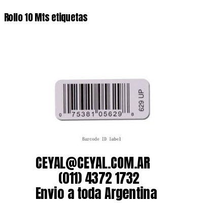 Rollo 10 Mts etiquetas
