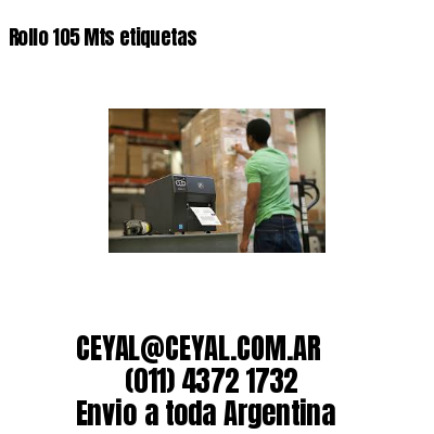 Rollo 105 Mts etiquetas