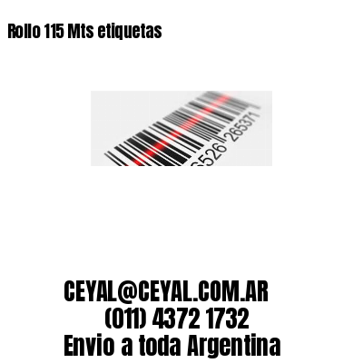 Rollo 115 Mts etiquetas