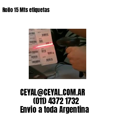 Rollo 15 Mts etiquetas