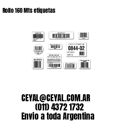 Rollo 160 Mts etiquetas