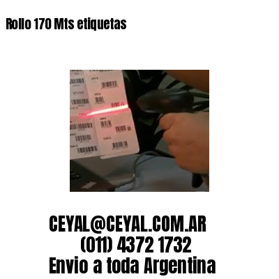 Rollo 170 Mts etiquetas