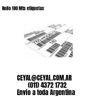 Rollo 180 Mts etiquetas