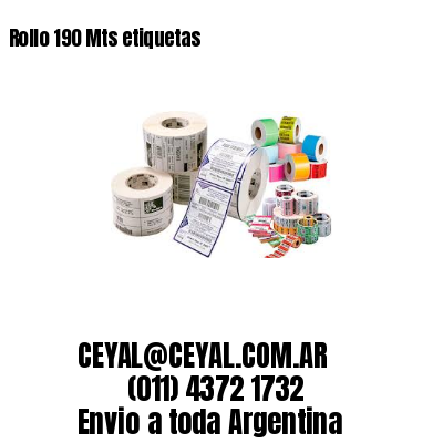 Rollo 190 Mts etiquetas