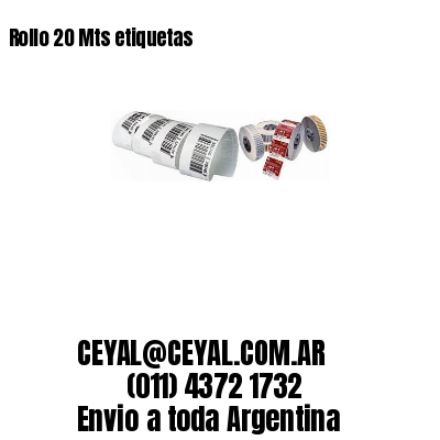 Rollo 20 Mts etiquetas
