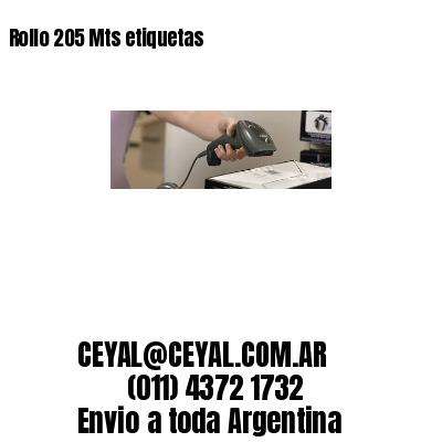 Rollo 205 Mts etiquetas