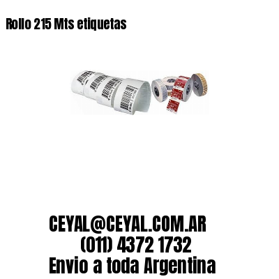 Rollo 215 Mts etiquetas