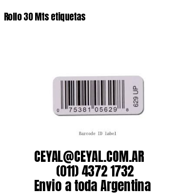Rollo 30 Mts etiquetas