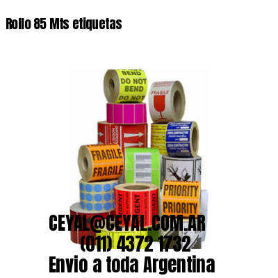 Rollo 85 Mts etiquetas