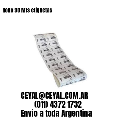 Rollo 90 Mts etiquetas