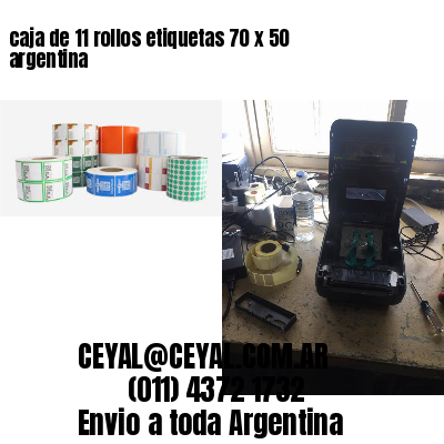 caja de 11 rollos etiquetas 70 x 50 argentina
