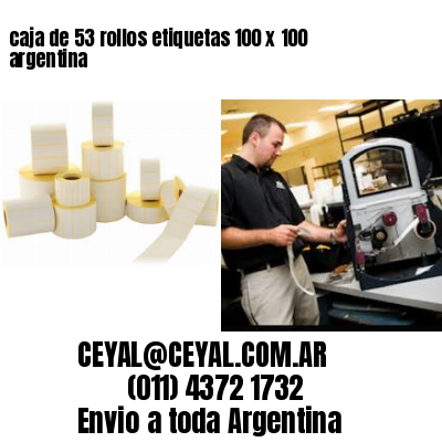 caja de 53 rollos etiquetas 100 x 100 argentina