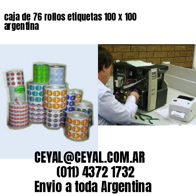 caja de 76 rollos etiquetas 100 x 100 argentina