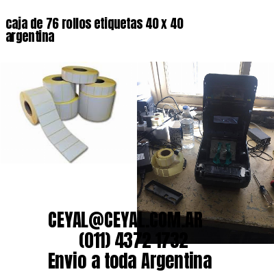 caja de 76 rollos etiquetas 40 x 40 argentina
