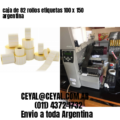 caja de 82 rollos etiquetas 100 x 150 argentina