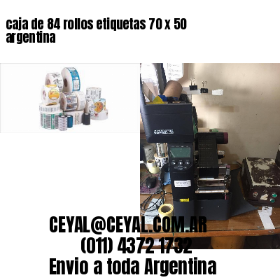 caja de 84 rollos etiquetas 70 x 50 argentina