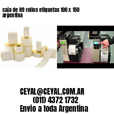caja de 89 rollos etiquetas 100 x 150 argentina