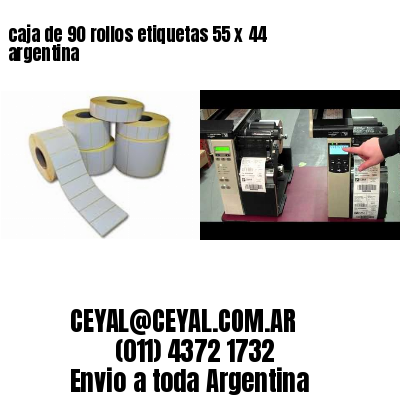 caja de 90 rollos etiquetas 55 x 44 argentina