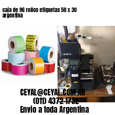 caja de 96 rollos etiquetas 50 x 30 argentina