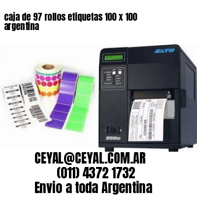 caja de 97 rollos etiquetas 100 x 100 argentina