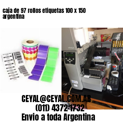 caja de 97 rollos etiquetas 100 x 150 argentina
