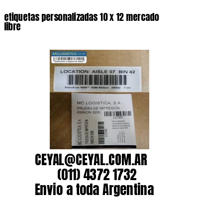 etiquetas personalizadas 10 x 12 mercado libre