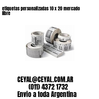 etiquetas personalizadas 10 x 20 mercado libre