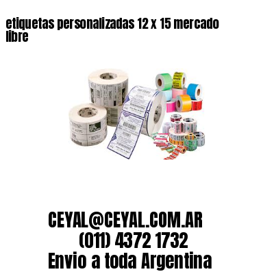 etiquetas personalizadas 12 x 15 mercado libre
