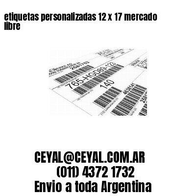 etiquetas personalizadas 12 x 17 mercado libre