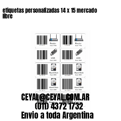 etiquetas personalizadas 14 x 15 mercado libre