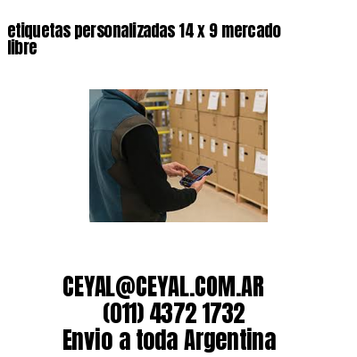 etiquetas personalizadas 14 x 9 mercado libre